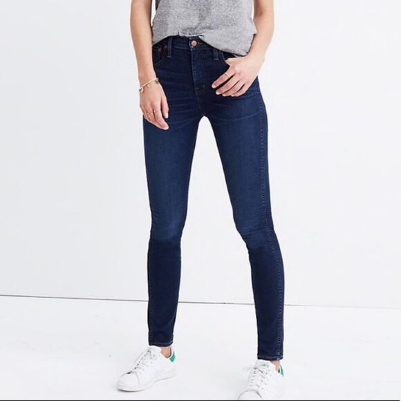 NEW Madewell 10" High-Rise Skinny Jeans in Hayes Wash Size 23 NWT - Picture 1 of 7